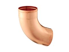 80mm Copper Downpipe 70 degree Bend