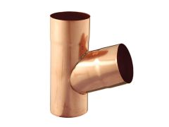 80mm Copper Downpipe 70 degree Branch