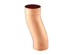 80mm Copper Downpipe 60mm Projection Fixed Offset