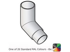 63mm (2.5") Flushjoint Aluminium Downpipe 112.5 Degree Bend - One of 26 Standard Matt RAL colours TBC 