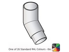 63mm (2.5") Flushjoint Aluminium Downpipe 135 Degree Bend - One of 26 Standard Matt RAL colours TBC 