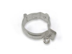 80mm Dusty Grey Galvanised Steel Downpipe Bracket with M10 Boss - for use with M10 Screw (not included)