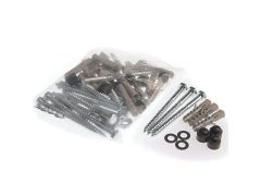 Cast Iron Downpipe Fixing Pack - contains 20 of 100mm coach screws, industrial raw plugs and washers
