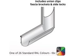100x85mm Aluminium Aqualine Modern 135 Degree Angle Assemblies - External  - One of 26 Standard Matt RAL colours TBC 