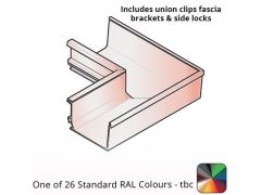 120x80mm Aluminium Aqualine Box 90 Degree Angle Assemblies - External - One of 26 Standard Matt RAL colours TBC 