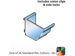 140x100mm Aluminium Aqualine Moulded Gutter Stop End Assemblies - Left Hand - One of 26 Standard Matt RAL colours TBC 