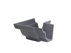 100 x 75mm (4"x3") Hargreaves Foundry Cast Iron G46 Moulded Gutter External 90 degree angle - Primed