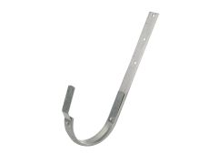 125mm Half Round Galvanised Steel Top Fix Rafter Bracket (Bend On Site) - (there is no Stainless Steel Version)