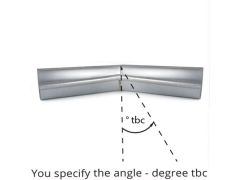 125mm Half Round Galvanised Steel degree 'to be confirmed' Internal Gutter Angle