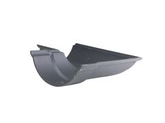 100mm (4") Hargreaves Foundry Beaded Half Round Cast Iron 90 degree Left-Hand Gutter Angle - Primed