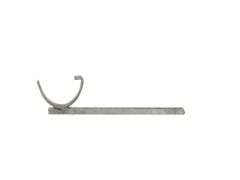100mm (4") Hargreaves Foundry Plain Half Round Gutter Galv Square Bar Drive in Bracket - Primed