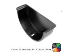 115x75mm (4.5"x3") Beaded Deep Run Cast Aluminium Gutter Stop-end - Internal - One of 26 Standard Matt RAL colours TBC