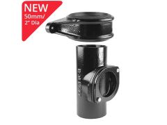 50mm (2") SimpleFIT Access Pipe with 'Push-Fit' Eared Socket - Black