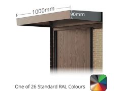 1m Kensington Contemporary Aluminium Canopy - PPC in One of 26 Standard RAL Colours TBC