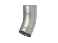 80mm Galvanised Steel Downpipe Shoe - Short Heel