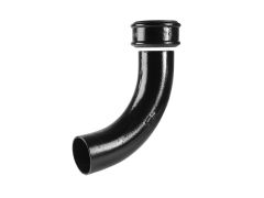 110mm SimpleFIT 92.5 Degree Long Bend with Uneared 'Push-Fit' Sockets - Black