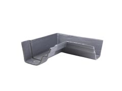 115mm (4 1/2") Hargreaves Foundry Notts Ogee Cast Iron Gutter - Internal 90 degree angle - Primed
