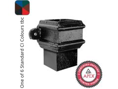 Cast Iron 100 x 75mm (4"x3") Square Socket - with Ears - One of 6 CI Standard RAL Colours TBC