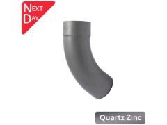 80mm Quartz Zinc Downpipe 70 Degree Bend