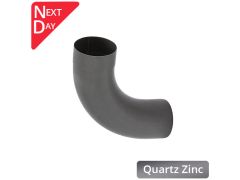 80mm Quartz Zinc Downpipe 90 Degree Bend