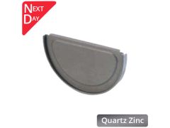 125mm Half Round Quartz Zinc Gutter Stop End