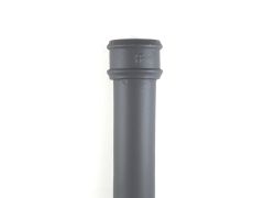 65mm (2.5") Hargreaves Foundry Cast Iron Round Downpipe without Ears - 1.83m (6ft) - Primed