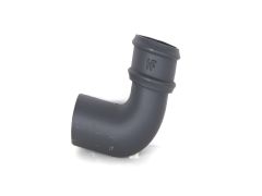 150mm (6") Hargreaves Foundry Cast Iron Round Downpipe 92.5 degree Bend without Ears - Primed