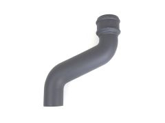 65mm (2.5") Hargreaves Foundry Cast Iron Round Downpipe Offset 230mm (9") Projection - Primed