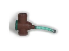 Universal Rainwater Diverter Kit with integral filter in Brown Plasic to fit 80 and 100mm Steel Downpipe