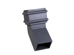 125x100mm (5"x 4") Hargreaves Foundry Cast Iron Square Downpipe 135 Degree Front Bend - Primed