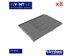 Non-Profile Tile Vent Grey - pack of 8