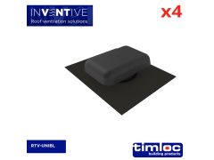 Universal Tile Vent Black - pack of 4