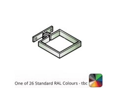 75x75mm Flushjoint Aluminium Square Downpipe Clip - Small Base - One of 26 Standard Matt RAL colours TBC 