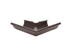 125mm Half Round Sepia Brown Galvanised Steel 90degree External Gutter Angle