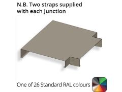 212mm Aluminium Sloping Coping (Suitable for 121-150mm Wall) - Flat T Junction - Powder Coated Colour TBC