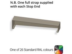 542mm  Aluminium Sloping Coping (Suitable for 451-480mm Wall) - Left-hand Stop End - Powder Coated Colour TBC
