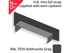 362mm  Aluminium Sloping Coping (Suitable for 271-300mm Wall) - Left-hand Upstand - RAL 7016 Anthracite Grey