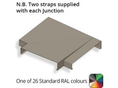392mm Aluminium Sloping Coping (Suitable for 301-330mm Wall) - Right-hand T Junction - Powder Coated Colour TBC