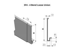 453-552mm SF4 Profile Skyline Aluminium Fascia - Loose Union