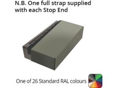 392mm  Aluminium Coping (Suitable for 301-330mm Wall) - Stop End - Powder Coated
