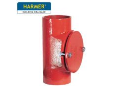 100mm Harmer SML Cast Iron Soil & Waste Above Ground Pipe - Round Access Pipes - 250mm length