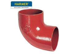 100mm Harmer SML Cast Iron Soil & Waste Above Ground Pipe - Single Bend - 88 Degree