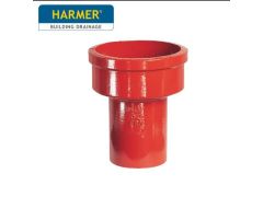 100mm Harmer SML Cast Iron Soil & Waste Above Ground Pipe - Stoneware Connector
