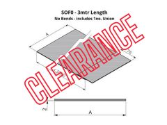 501-600mm SOF0 Profile Skyline Aluminium Soffit - 3mtr length (incl. 1no Union clip) - RAL7021