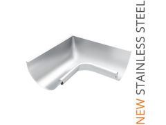 125mm Half Round Stainless Steel 90 Degree Internal Gutter Angle