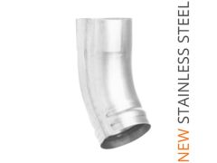 80mm Stainless Steel Short Heeled Downpipe Shoe