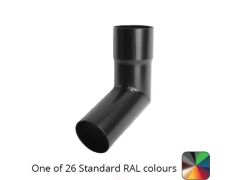 76mm (3") Round Swaged and Mitred Aluminium Downpipe 112 Degree Bend without Ears - One of 26 Standard Matt RAL colours TBC- Manufactured by Alumasc - buy online from Rainclear Systems