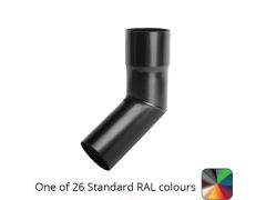 63mm (2.5") Round Swaged and Mitred Aluminium Downpipe 135 Degree Bend without Ears - One of 26 Standard Matt RAL colours TBC- Manufactured by Alumasc - buy online from Rainclear Systems