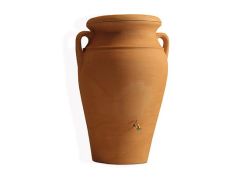 Terracotta 300ltr water tank 120h x 78w with Brass Tap