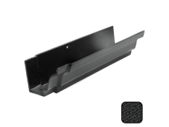 100 x 75mm (4"x3") Moulded Ogee Cast Aluminium Gutter 1.83m length - Textured Black